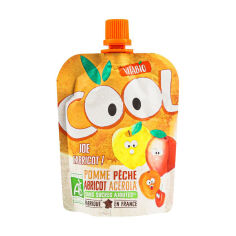 Акція на Дитячий напій Vitabio Cool Fruits з яблуком, персиком та абрикосом, 90 г від Eva
