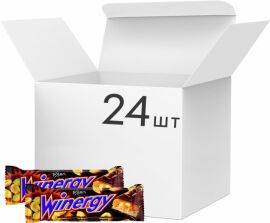 Акція на Упаковка батончиків Winergy з карамеллю нугою та арахісом в молочному шоколаді 30 г x 24 шт від Rozetka