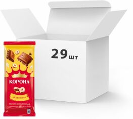 Акція на Упаковка шоколаду Корона молочного з горіхом 85 г х 29 шт. від Rozetka