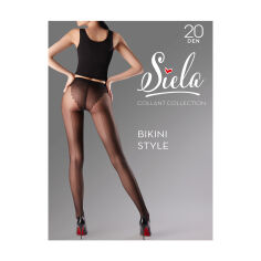 Акція на Колготки жіночі Siela Collant Collection Bikini Style, 20 DEN, Nero, розмір 3 від Eva