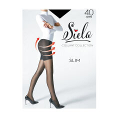 Акция на Колготки жіночі Siela Slim з шортиками, 40 DEN, Nero, розмір 5 от Eva