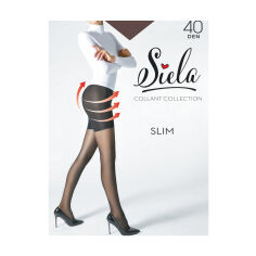 Акція на Колготки жіночі Siela Slim з шортиками, 40 DEN, Tabaco, розмір 3 від Eva