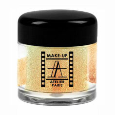 Акция на Розсипчаста перламутрова пудра для повік Make-Up Atelier Paris Pearl Powder PP17 Yellow Gold, 4 г от Eva