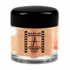 Акция на Розсипчаста перламутрова пудра для повік Make-Up Atelier Paris Pearl Powder PP44 Reflecks Pink Gold, 4 г от Eva