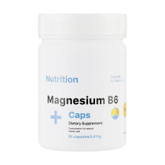 Акция на Мінерально-вітамінний комплекс EntherMeal Magnesium B6 + Caps Dietary Supplement, 90 капсул от Eva