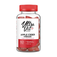 Акція на Дієтична добавка вітаміни в жувальних цукерках UltraVit Apple Cider Vinegar, 60 шт від Eva