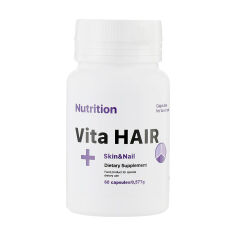 Акція на Вітамінно-мінеральний комплекс EntherMeal Vita Hair + Skin & Nail Dietary Supplement, 60 капсул від Eva