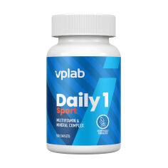 Акція на Дієтична добавка вітамінно-мінеральний комплекс в каплетах VPLab Daily 1 Sport, 100 шт від Eva