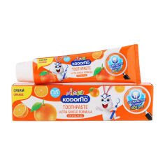 Акція на Дитяча зубна крем-паста Kodomo Ultra Shield Formula Апельсин, 5+ міс, 40 г від Eva