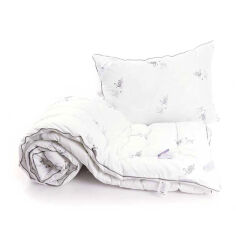 Акция на Набор Silver Swan зимнее антиаллергенное одеяло и подушка Руно 140х205 см от Podushka