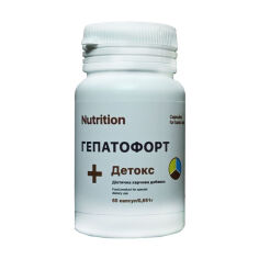 Акция на Амінокислотно-вітамінний комплекс EntherMeal Гепатофорт + Детокс, 60 капсул от Eva