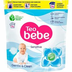 Акция на Капсулы для стирки Toe bebe Gentle&Clean Caps Sensitive 14шт от MOYO