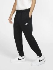 Акція на Спортивні штани чоловічі Nike M Nsw Club Jggr Bb BV2671-010 2XL Black/Black/White від Rozetka