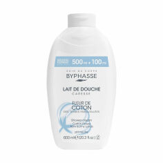 Акция на Крем-гель для душу Byphasse Caresse Shower Cream Квіти бавовни, 600 мл от Eva