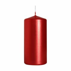 Акция на Циліндрична свічка Bispol червона, 10 см (50/100-230) от Eva