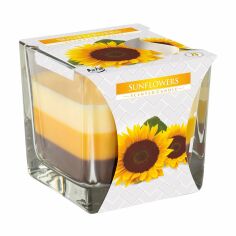 Акція на Ароматична свічка Bispol Scented Candle Sunflower, 170 г (snk80-330) від Eva