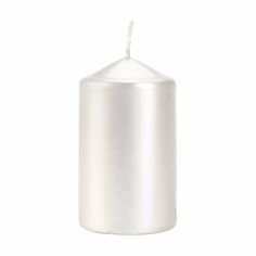 Акція на Циліндрична свічка Bispol біла, 10 см (60/100-190) від Eva
