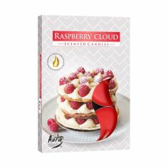 Акція на Ароматична свічка Bispol Scented Candle Raspberry Cloud, 6 шт (p15-329 а6) від Eva