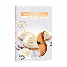 Акція на Ароматична свічка Bispol Scented Candle Vanilla Cookies, 6 шт (p15-202 a6) від Eva