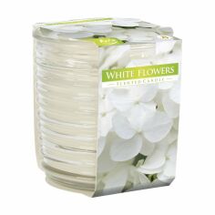 Акція на Ароматична свічка Bispol Scented Candle White Flowers, 130 г (snw80-1-179) від Eva