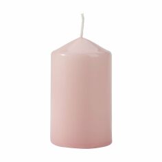 Акція на Циліндрична свічка Bispol світло рожева, 10 см (60/100-038) від Eva
