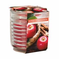 Акція на Ароматична свічка Bispol Scented Candle Apple-Cinnamon, 130 г (snw80-1-87) від Eva