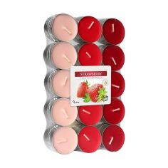 Акція на Ароматична свічка Bispol Scented Candle Strawberry, 30 шт (p15-73 a30) від Eva