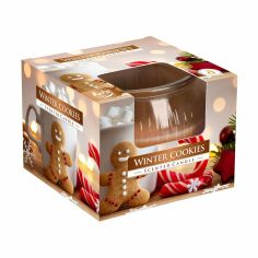 Акція на Ароматична свічка Bispol Scented Candle Winter Cookies, 80 г (sn69-88) від Eva