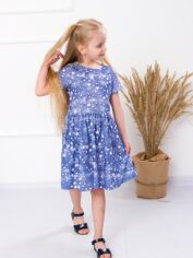 Акція на Дитяча літня сукня для дівчинки Носи своє 6118-002 104 см Зірки (Джинс) (p-3531-70889) від Rozetka