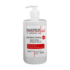 Акция на Антибактеріальне рідке мило MaXiPROF Antibacterial Liquid Soap з ароматом мандарина, 500 мл от Eva