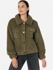 Акция на Куртка демісезонна коротка жіноча Calvin Klein 133976899 L Зелена от Rozetka