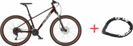 Акция на Велосипед KTM PENNY LANE 271 27.5" рама M/42 2023 Темно-червоний от Rozetka