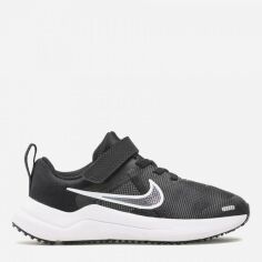 Акция на Дитячі кросівки для дівчинки Nike Downshifter 12 Nn (Psv) DM4193-003 33.5 (2Y) Black/White-Dk Smoke Grey от Rozetka