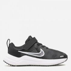 Акция на Дитячі кросівки для дівчинки Nike Downshifter 12 Nn (Psv) DM4193-003 28.5 (11.5C) Black/White-Dk Smoke Grey от Rozetka