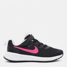 Акция на Дитячі кросівки для дівчинки Nike Revolution 6 Nn (Psv) DD1095-007 28.5 (11.5C) Black/Hyper Pink-Pink Foam от Rozetka