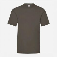 Акція на Футболка бавовняна довга чоловіча Fruit of the loom Valueweight 0610360CQ XL Коричнева від Rozetka