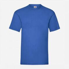 Акція на Футболка бавовняна довга чоловіча Fruit of the loom Valueweight 061036051 2XL Синя від Rozetka