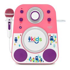 Акция на Акустическая система Singing Machine розовая (SMK250PP) от Будинок іграшок