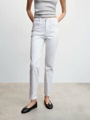 Акція на Джинси Slim Fit жіночі Mango Claudia 47035845-01 776 38 Білі від Rozetka