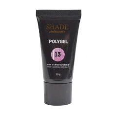 Акція на Полігель для нігтів Shade Polygel з шимером, 13, 30 г від Eva