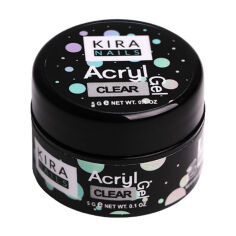Акция на Акрил-гель для нігтів Kira Nails Acryl Gel Clear, 5 г от Eva