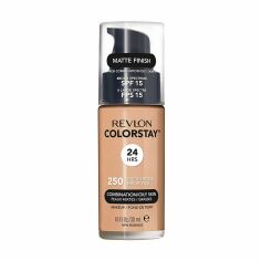 Акція на Тональний крем для обличчя Revlon ColorStay Makeup for Combination/Oily Skin SPF 15 для комбінованої та жирної шкіри, 250 Fresh Beige, 30 мл від Eva