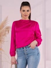 Акція на Блузка жіноча Merribel Ilumina M Фуксія від Rozetka
