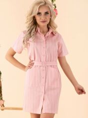 Акция на Плаття-сорочка жіноче Merribel Linesc XL Рожеве от Rozetka