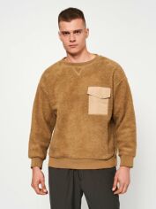 Акція на Світшот оверсайз чоловічий H&M 0938614 L Бежевий від Rozetka
