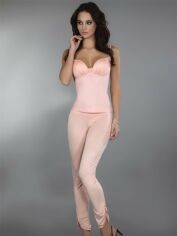 Акція на Піжама (топ + штани) LivCo Corsetti Fashion Rasine LC 90040 S Рожева від Rozetka