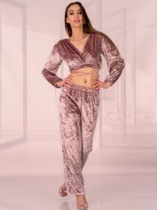 Акция на Піжама (топ + штани) LivCo Corsetti Fashion Setisa LC 90655 L/XL Рожева от Rozetka