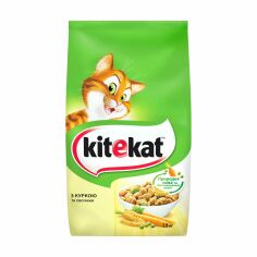Акция на Сухий корм для кішок Kitekat Курочка з овочами, 1.8 кг (пакет) от Eva