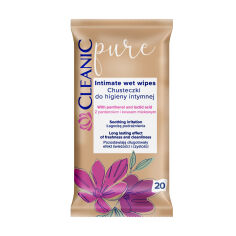 Акция на Вологі серветки для інтимної гігієни Cleanic Pure Intimate Wet Wipes, 20 шт от Eva