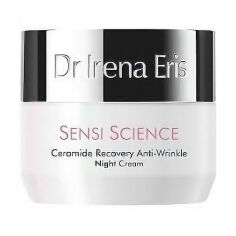 Акція на Відновлювальний нічний крем для обличчя Dr Irena Eris Sensi Science Ceramide Recovery Anti-Wrinkle Night Cream проти зморщок, 50 мл від Eva